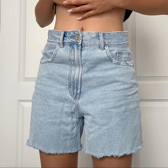 High Rise Denim Shorts - Picture 5 of 5